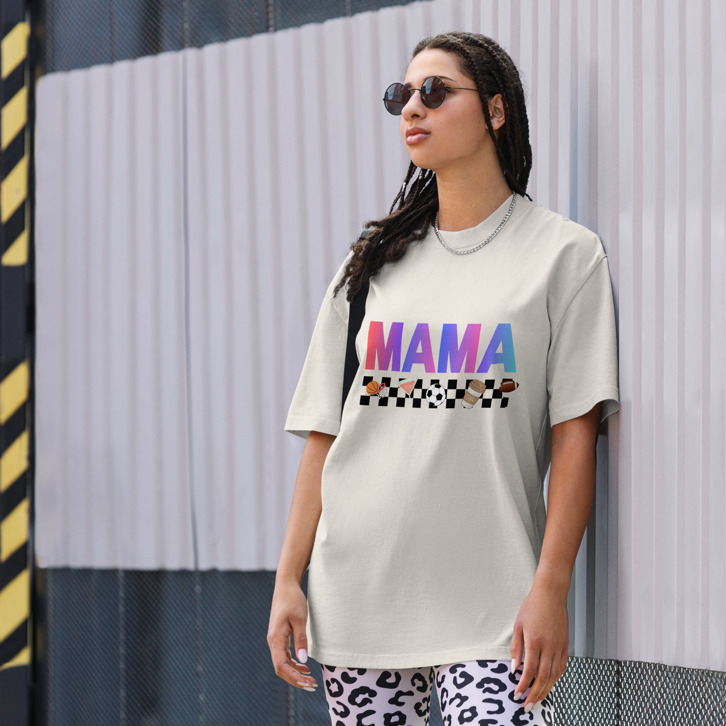 Mama Oversized faded t-shirt