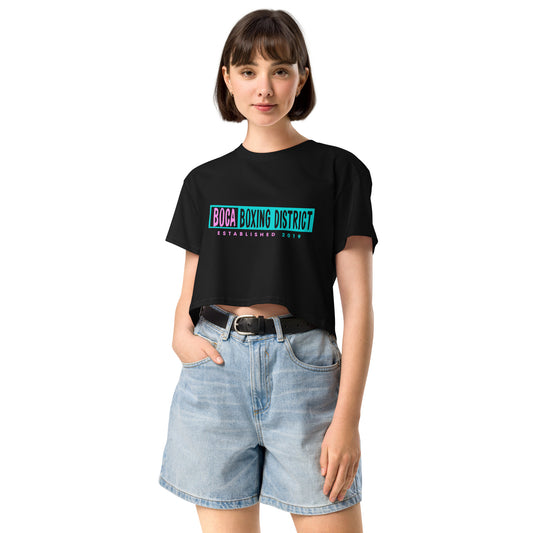 Boca Boxing District Women’s crop top