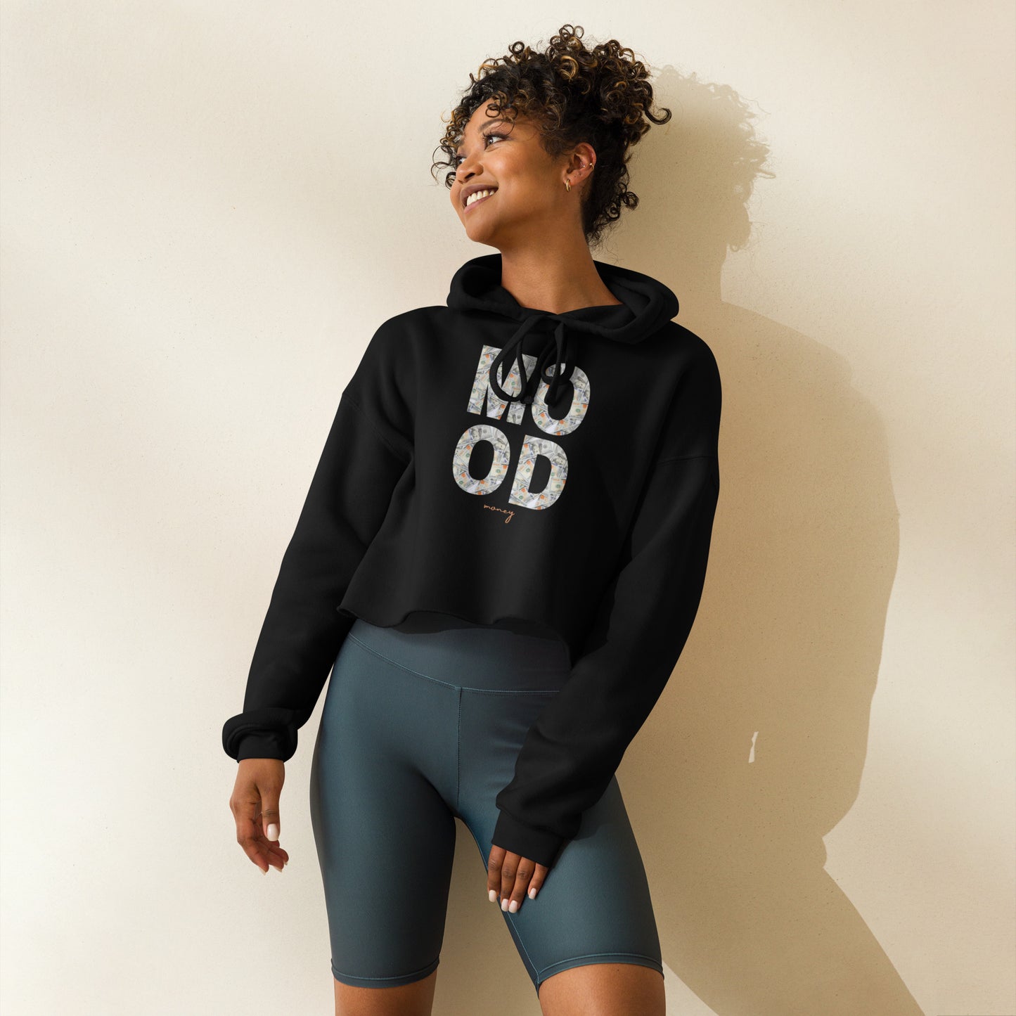 Money Mood Crop Hoodie