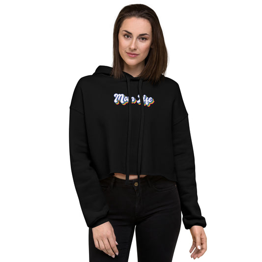 Mom LifeCrop Hoodie