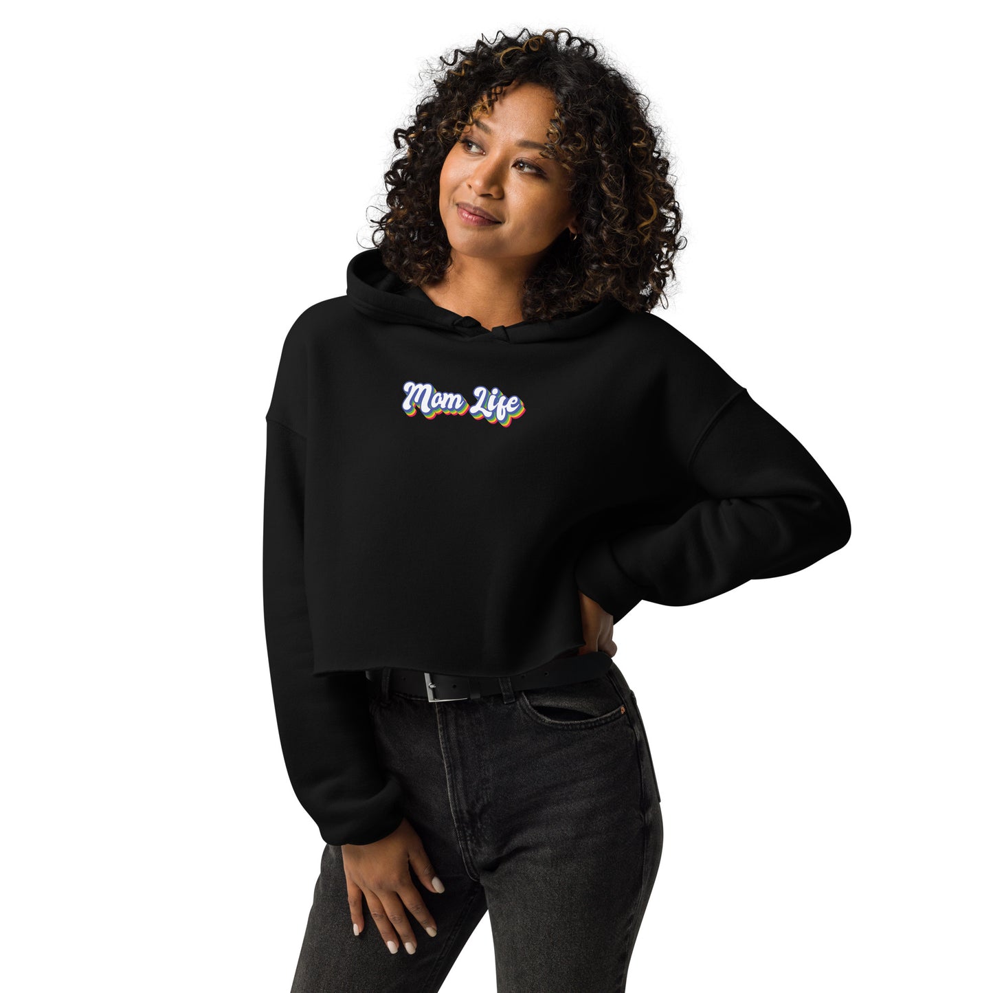 Mom LifeCrop Hoodie