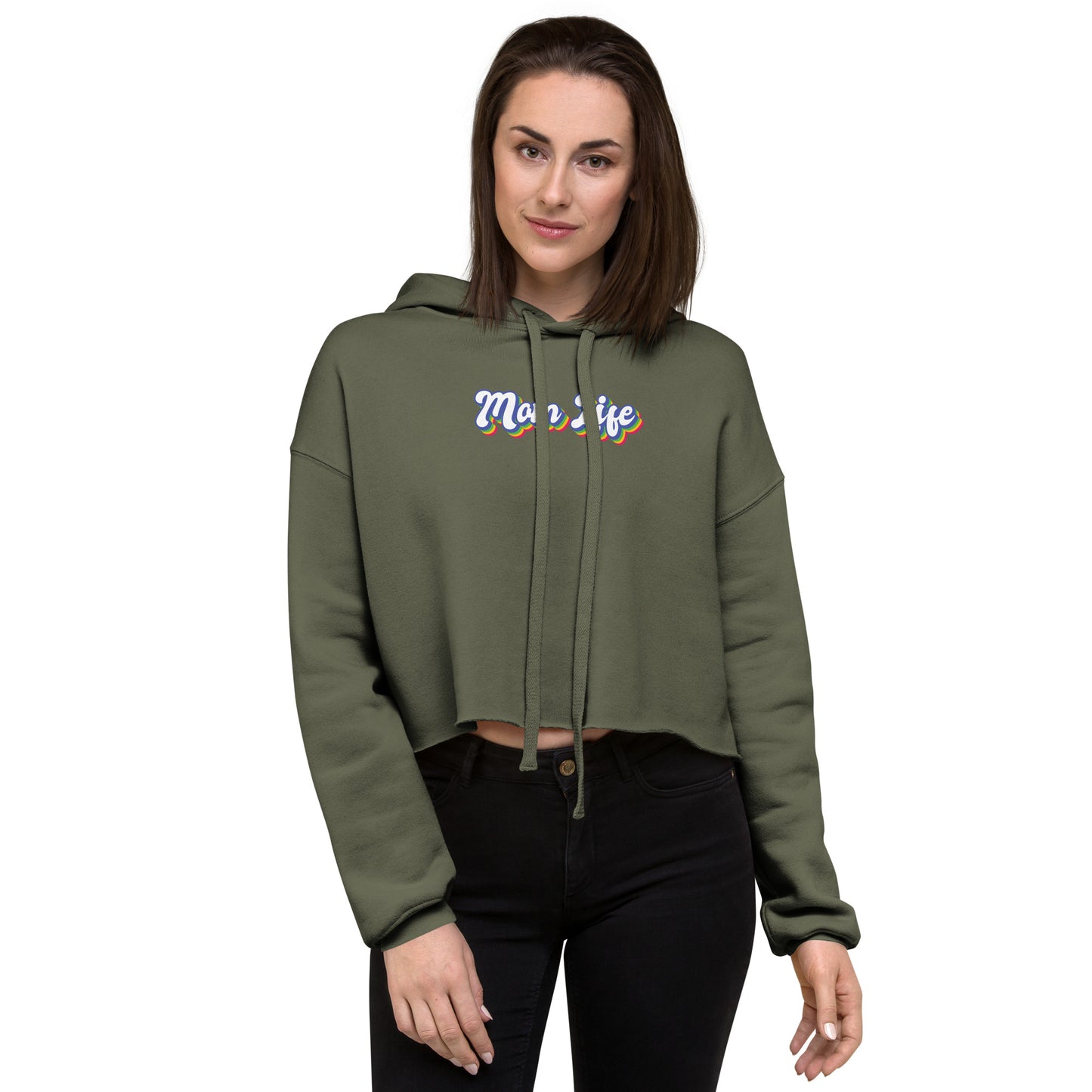 Mom LifeCrop Hoodie