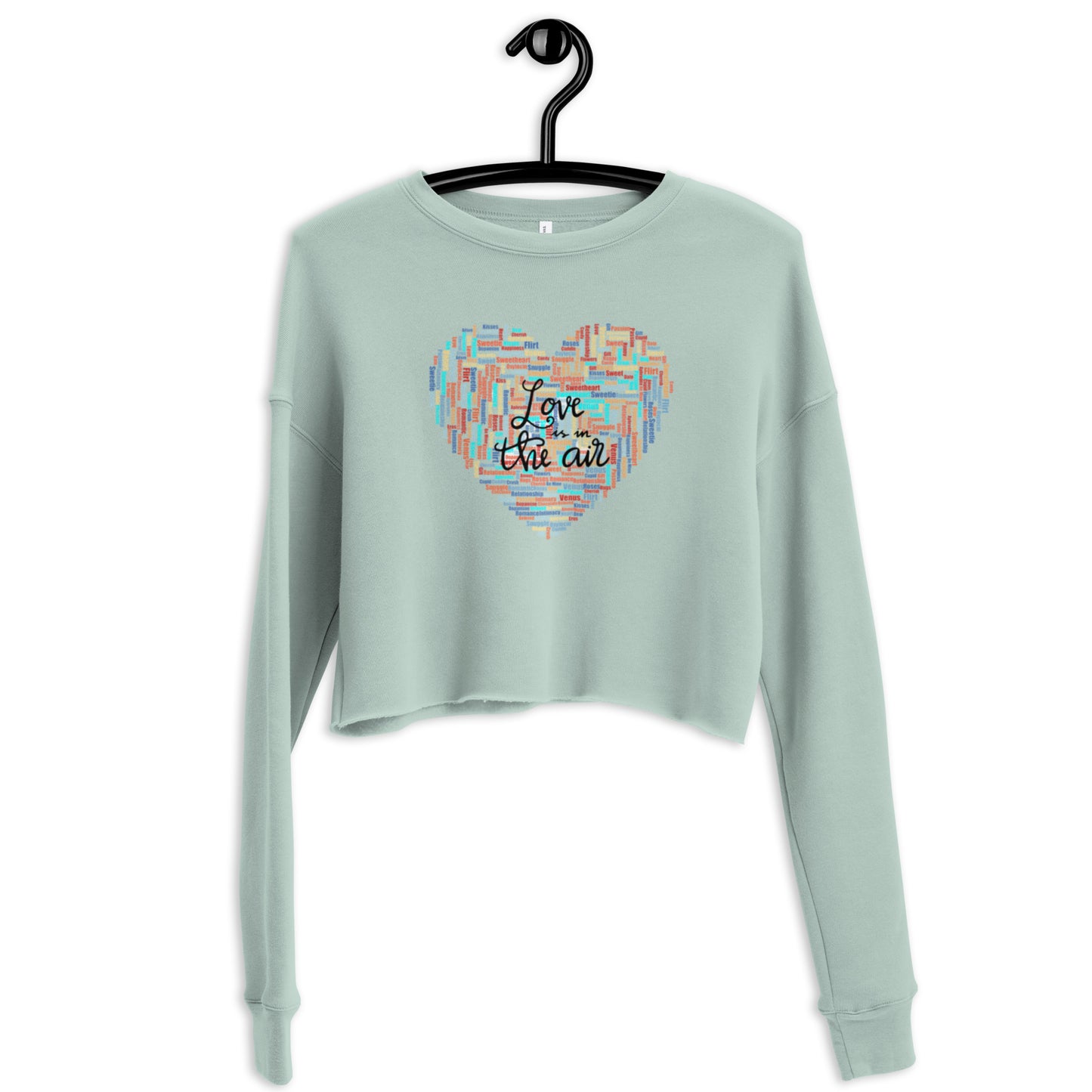 Love is in the air Crop Sweatshirt