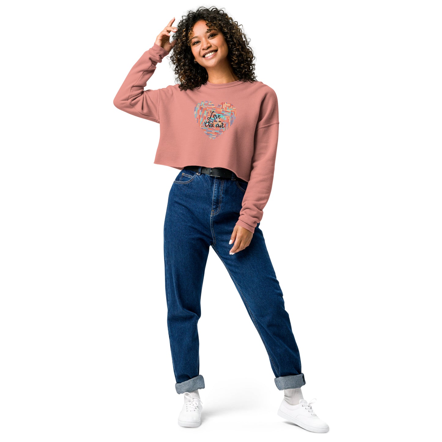 Love is in the air Crop Sweatshirt